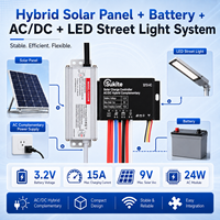 Contrôleur de charge solaire intelligent AC/DC Sukite AC-3212 3.2V 20W 15A avec PWM pour éclairage public à énergie solaire avec capteur