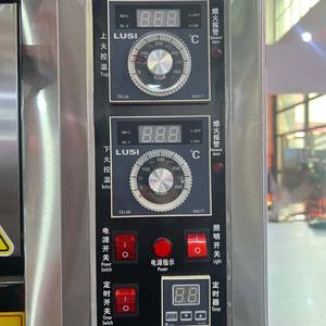 فرن بيتزا تجاري صناعي مدمج بمؤقت ، بسكويت ، مكسرات ، كيك ، خبز ، مخابز بالغاز مع البخار - Product Image 3