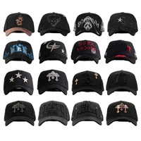 Gorras Barbas de Alta Calidad, Set de Gorras con Logotipo Bordado en 3D, Gorras Deportivas de Béisbol Originales de 5 Paneles