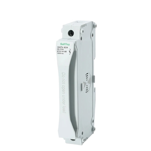 Saiffey 10*85 or 14*85 PV Solar Fuse Holder for Cylindrical Fuse Link SFPV-63A Plastic Fuse Holder DC