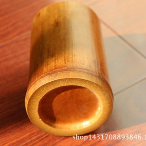 Natural carbonized old bamboo tube four-piece <b>tea</b> <b>set</b>, natural bamboo tube <b>tea</b> <b>set</b> accessories, manufacturer's low-price - Product Image 4