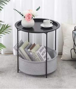 Mesa de centro pequeña multifuncional de estilo nórdico, muebles minimalistas y creativos para sala de estar, altura ajustable, almacenamiento portátil - Product Image 1