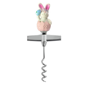 Easter Bunny Bottle Opener Zinc Alloy Round Wine Opener Gift For Party Decor - Product Image 2