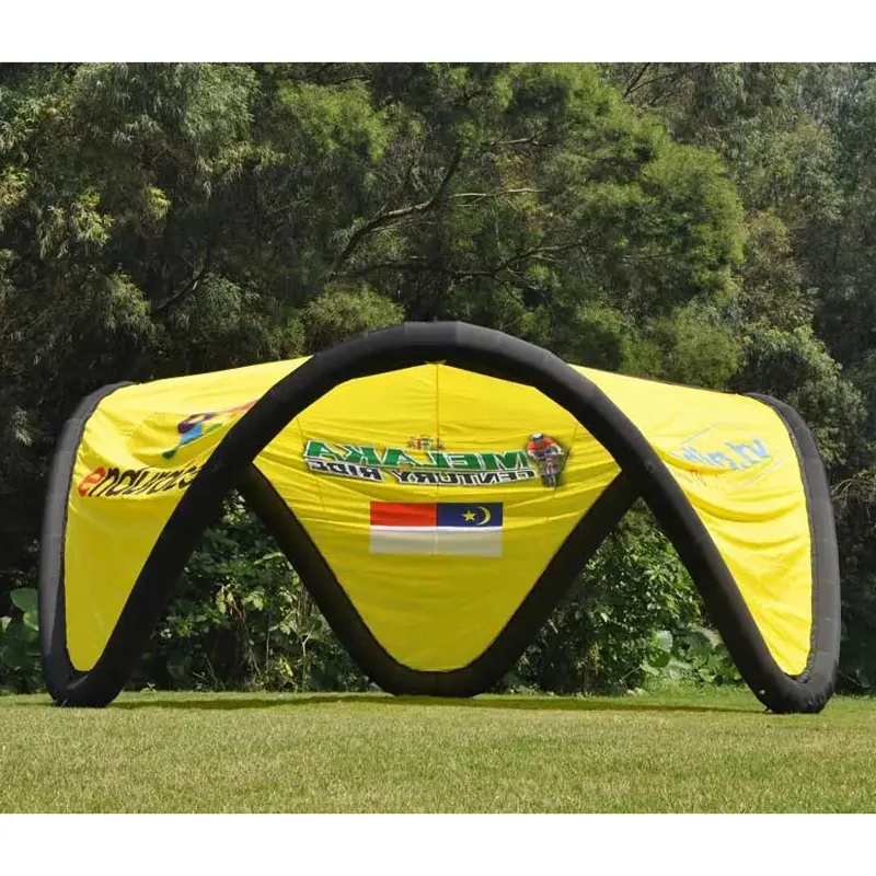 Açık olay reklam şişme çadır-göz alıcı promosyon için şişme şeklinde-V şekli çadır şişme örümcek çadır