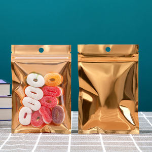 Sac à pain refermable en aluminium coloré avec base plate, poignée et fermeture éclair, en PE recyclable, qualité alimentaire, pour emballage pratique de sucre et nouilles - Product Image 5