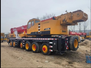 SANY STC1000 grue de camion utilisée 100 tonnes charge de levage faibles heures de travail bonne condition pompe à moteur roulement boîte de vitesses caractéristiques de base - Product Image 3