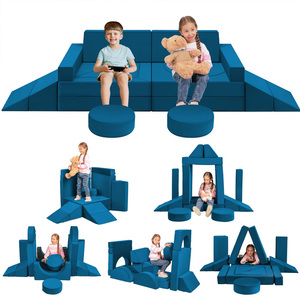 Juego de Sofá de Espuma Modular Convertible Moderno y Cojín de Suelo Suave para Niños y Niñas al por Mayor - Product Image 1