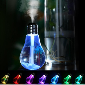Colorful Light Bulb Air Humidifier <b>Essential</b> <b>Oil</b> <b>Diffuser</b> Atomizer Freshener Mist Sprayer Car Home Silent Humidifier - Product Image 1