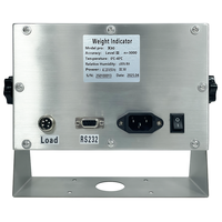 Indikator Timbangan Baja Tahan Karat Industri dengan RS232 Monitor Berat LED Hijau Besar untuk Timbangan Lantai Elektronik