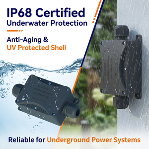 Caja de Conexiones Eléctrica Impermeable IP68 de 2 Vías, 2 Pines/3 Pines, 450V 32A, Multi-Puerto, LMEB CE ROHS OEM/ODM para Panel Solar - Product Image 4