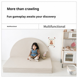 <span class=keywords><strong>Coussin</strong></span> de sol pliable extra épais, absorption des chocs, rangement facile, tapis de jeu Montessori pour bébé, zone d'activités sécurisée - Product Image 3