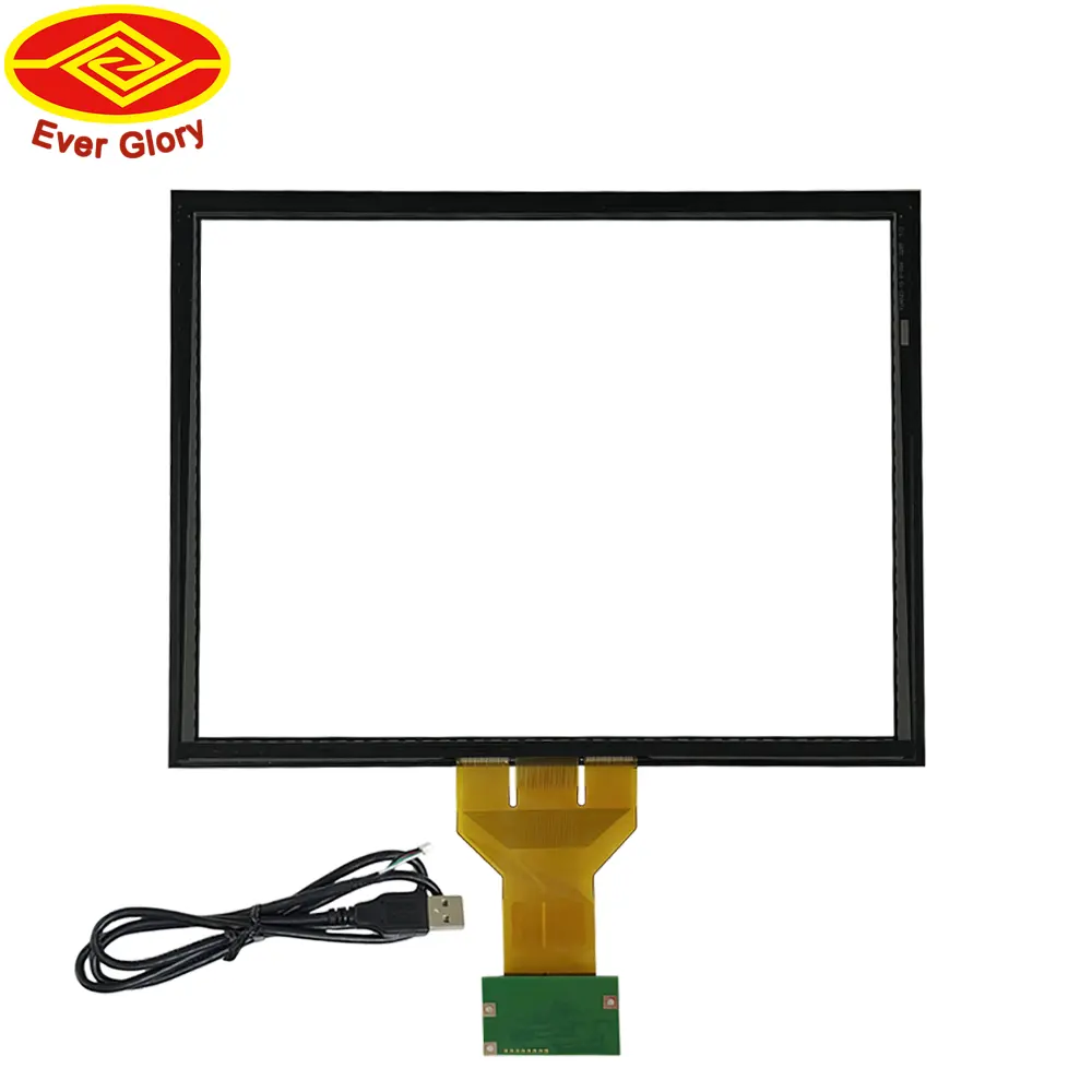 Công Nghiệp Lớn Tùy Chỉnh 42 55 Inch Tương Tác PCAP USB TFT Điện Dung HMI LCD Glass Multi Touch Screen Panel Overlay