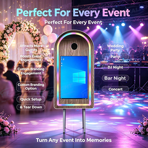 Cabina de Fotos Instantánea con Pantalla Táctil Digital, Espejo Mágico para Selfies, Cabina de Fotos Vogue para Bodas con Cámara <span class=keywords><strong>Web</strong></span> y Software - Product Image 1
