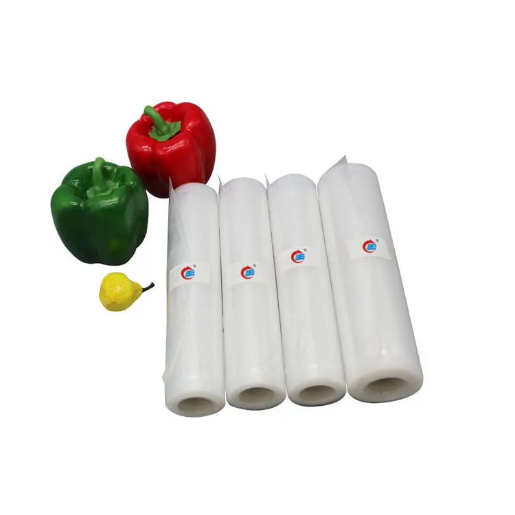 फ्लैट मुंह पारदर्शी पैकेजिंग बैग तीन पक्ष सील भोजन वैक्यूम गर्मी सील समग्र बैग रोल