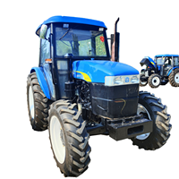 Tracteur agricole d'occasion New-Holland SNH704 70HP 4WD (modèle 2019) ; testé et livré avec accessoires.