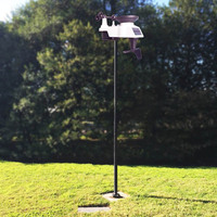 Estación Meteorológica WiFi FT0835 con Pantalla a Color, Termómetro Inalámbrico para Interiores y Exteriores, Higrómetro, Pluviómetro, Anemómetro, para Uso en el Hogar y Jardín