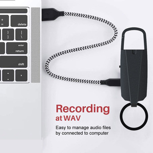 64GB <span class=keywords><strong>Tiny</strong></span> Keychain ghi âm giọng nói với giọng nói kích hoạt onekey ghi âm MP3 phát lại cho nghiên cứu memorandum - Product Image 3