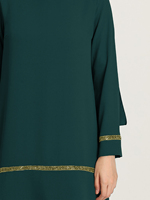 Tenue islamique pour femmes, tunique à manches longues et sequins, ensemble de pantalons à jambes larges, caftan de Dubaï, hijab turc musulman, vêtements pour femmes