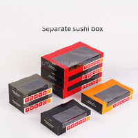 Boîtes d'emballage jetables pour plats à emporter, étanches, résistantes à l'huile, transparentes, personnalisables, pas chères, vente en gros Chine, pour sushi