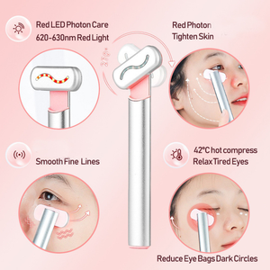 Masseur oculaire compact de voyage 2026 : Compresse chaude rotative, atténue les ridules, réduit les poches et les <span class=keywords><strong>cernes</strong></span>, relève les muscles oculaires. - Product Image 4