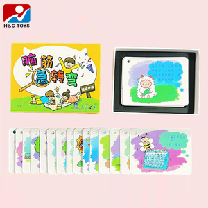 Carte con domande divertenti per puzzle e indovinelli, set di carte portatili per l'allenamento dell'immaginazione e del pensiero, giocattoli educativi - Product Image 2