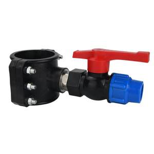 Vanne à boisseau sphérique universelle PE/<span class=keywords><strong>PVC</strong></span> pour tuyau d'eau, raccord rapide sans soudure, vanne <span class=keywords><strong>de</strong></span> distribution à trois voies - Product Image 1