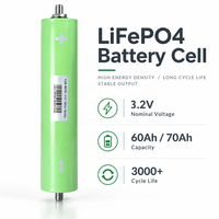 Cellule de batterie LiFePO4 cylindrique S168 M12 Terminals Solar ESS DIY 60280 3.2V 60Ah 192Wh 3000 cycles 5C