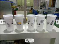 Imprimante à écran automatique C-400 à 8 stations avec sécheur UV LED/corona pour gobelets jetables en papier et en plastique, gobelets à café, gobelets à thé au lait