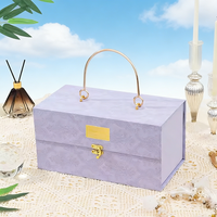 Boîtes rigides personnalisées avec poignée, en carton ondulé, fermeture magnétique, emballage cadeau recyclable, logo imprimé, forme personnalisée