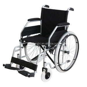 Fauteuil roulant manuel en acier économique de qualité médicale certifié CE pour personnes âgées, handicapées, aide à la réadaptation de la mobilité, directement de l'usine - Product Image 1