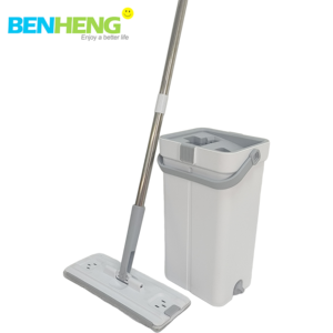 <span class=keywords><strong>Russe</strong></span> nouvelle haute qualité 360 degrés rotatif Double face pince fixe en caoutchouc raclette vadrouille plate avec ensemble de seau - Product Image 6