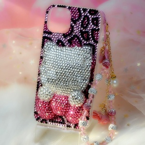 <span class=keywords><strong>Coque</strong></span> de Téléphone Complète Anti-Chute Manuelle et Tridimensionnelle Chat Cartoon Kitty avec Lanière pour <span class=keywords><strong>iPhone</strong></span> 17 16 15 14 13 <span class=keywords><strong>12</strong></span> 11 Pro Max - Product Image 3