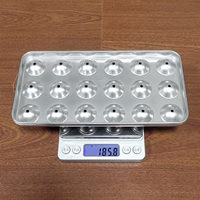 Moules à glaçons carrés en acier inoxydable pour cuisine, vente en gros, bacs à glaçons ronds en forme de boule