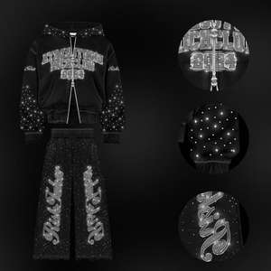 Set Sportivo Personalizzabile di Alta Qualità per Uomo Taglie Forti, Manica Lunga in Cotone, Design 2 in 1 con Paillettes, Ecologico e ad Asciugatura Rapida per l'Inverno - Product Image 2