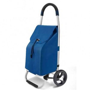 Carrito de Compras Plegable de Aleación de Aluminio, Reutilizable, con Bolsa Impermeable de Oxford 600D para Comestibles - Product Image 5