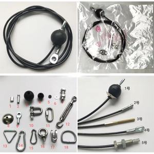 Câble en acier recouvert de PU/PA <span class=keywords><strong>pour</strong></span> <span class=keywords><strong>poulie</strong></span>, accessoires de portique <span class=keywords><strong>pour</strong></span> équipement de fitness VIGFIT, diamètres 3.3mm, 4mm, 5mm, 6mm, 6.3mm - Product Image 5