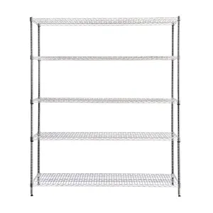 Estantería de metal para muebles del hogar, estante de almacenamiento de alambre, precio de fábrica