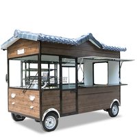 Kiosque de distribution d'aliments, 10 pouces, 4 roues, support pour chien chaud, chariot de distribution, glaces camion Dessert, Halal boulettes, Mobile