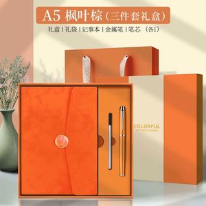Set de Cuaderno Planificador Personalizable, Diario de 150 Días, Cuadernos, Caja para Bolígrafos, Cubierta de PU, Agenda, Tamaños A5, B5, A6, Encuadernación Cosida con Hilo - Product Image 3