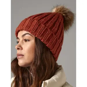 Bonnet en fourrure pompon chunky, merchandising personnalisé - Product Image 1