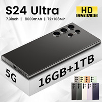 Teléfono Inteligente S24 Ultra Versión 5G, 16GB+1TB, Android, Carga Rápida de 65W, Cuatro Núcleos, 2K Gaming HD, Inglés, Español, Fabricado en PY