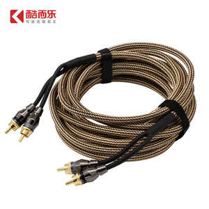 สายสัญญาณเสียง KUERL 2Rca ถึง 2Rca ยาว 5 เมตร สายเชื่อมต่อเครื่องเสียงรถยนต์ทองแดงแท้ - Product Image 4
