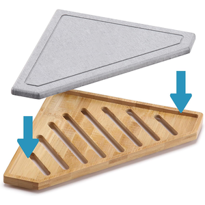 Accesorios de cocina con forma de triángulo, organizador de fregadero de cocina, Caddy, piedra arenisca seca, piedra de diatomita instantánea, fregadero de cocina, Caddy - Product Image 4