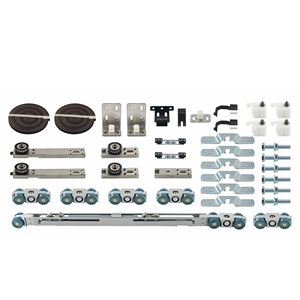 Juego de herrajes para puerta corredera de madera, juego de accesorios para puerta corredera de madera - Product Image 1