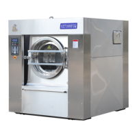 Lave-linge professionnel électrique entièrement automatique en acier inoxydable de 100 kg, contrôle programmable, 220 V, pour blanchisserie commerciale