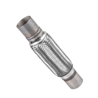 X Autohaux 2 pièces Tuyaux flexibles d'échappement en acier inoxydable pour silencieux de voiture, Raccords d'échappement 51mm 65mm 75mm