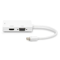 Adaptador Mini DisplayPort 3 en 1, Convertidor de Cable DP a HDTV/VGA/DVI 1080p, Función de Carga para Laptop, HDTV y Proyector, Gran Venta