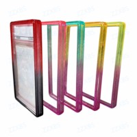 Pelindung Slab Kartu PSA, Pelat Belakang Akrilik Transparan, Bingkai Bumper TPU Gradasi untuk Nampan Penyimpanan Slab Kartu, 41 Warna