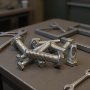 สกรูหัวหกเหลี่ยม Fe-Zn M12x40 สำหรับประกอบโลหะ - Product Image 3