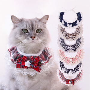 Groothandel Luxe Sweet Lace Cat Bibs Kraag Kleine Honden Bandana Stropdas Kitten Prinses Hond Kat Accessoires Pet Bandana Hond Sjaal - Product Image 1